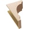 Ekena Millwork 9"W x 18"D x 27"H Classic Hughes Rough Cedar Woodgrain TimberThane Corbel, Primed Tan CORUR09X18X27HUGRCPR - alternate 3